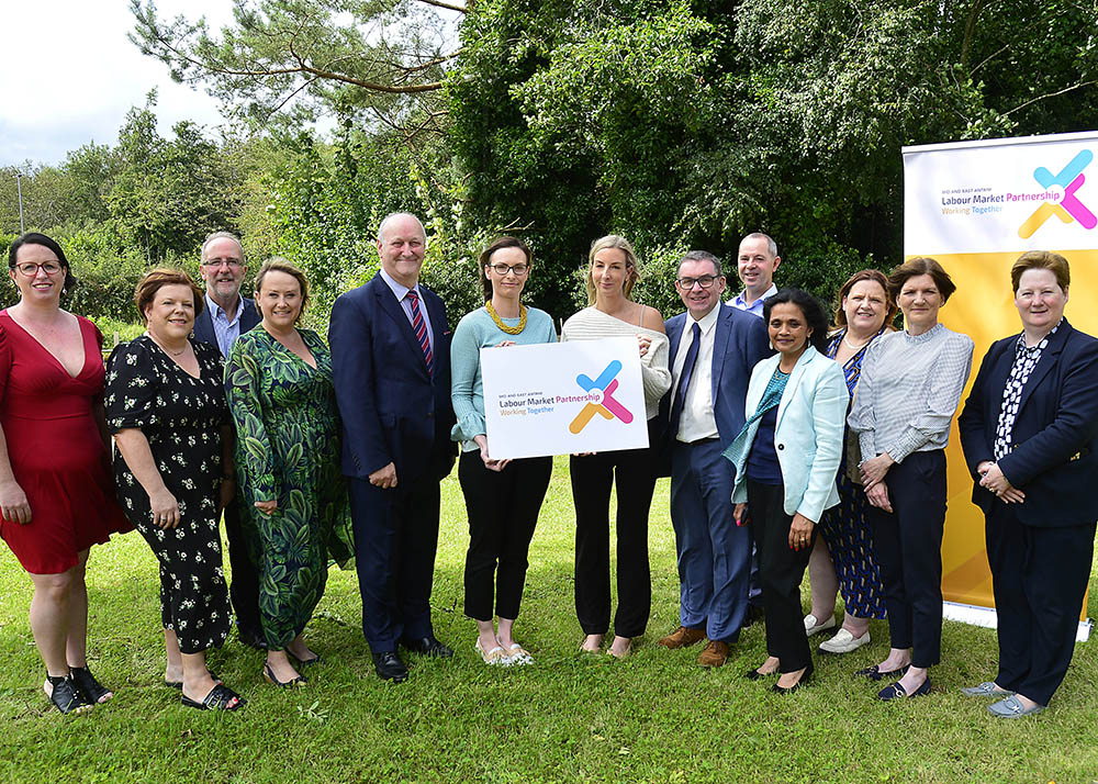 MEA LMP Board members - Rhonda Lynn, MEA; Kelli McRoberts, Carrickfergus Enterprise; Des Gartland, Invest NI; Anna Wylie, DfE; Norman Sterritt, Co-Chair MEA LMP; Laura Drummond, Ballymena JBO; Marianne Hill, Carrickfergus JBO; Glenn Walsh, Education Autho