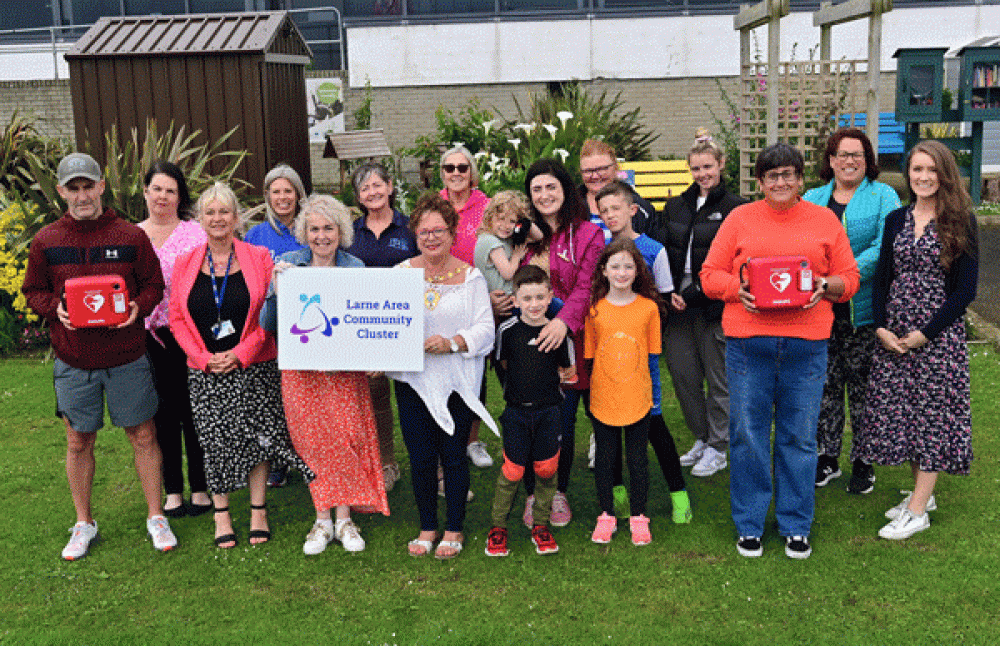 Larne Area Community Cluster launches four life-saving defibrillators