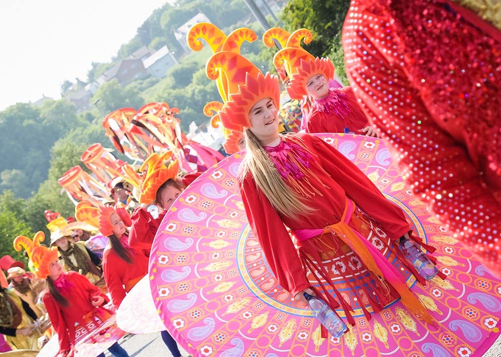 Participants at the Larne Arts Festival 2018 Parade