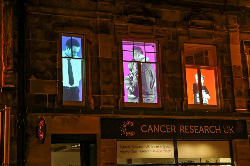 Living Windows light up town landmarks with local faces! image