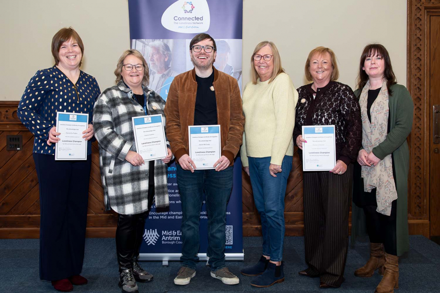 Four new Loneliness Champions recognised in Mid and East Antrim image