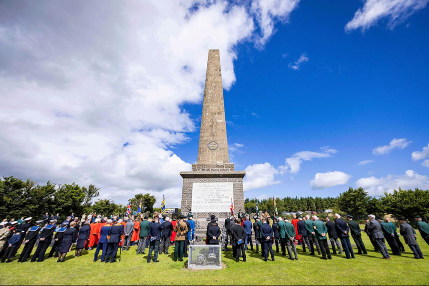 Battle of the Somme Commemoration Held at Knockagh War Memorial image