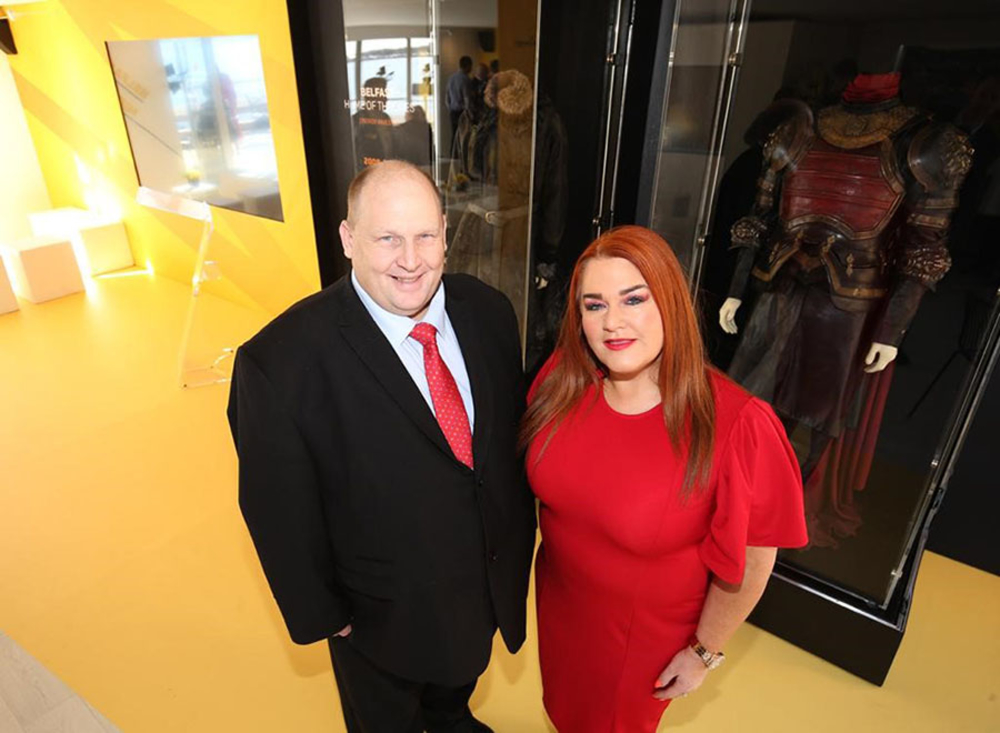 MEA Chief Executive Anne Donaghy and Alderman Gregg McKeen at MIPIM 2019
