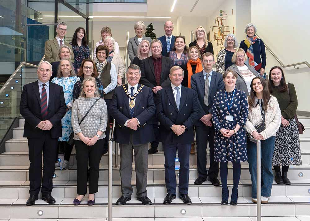 Photo of Mayor and guests at the Mary Alice Young Photography exhibition