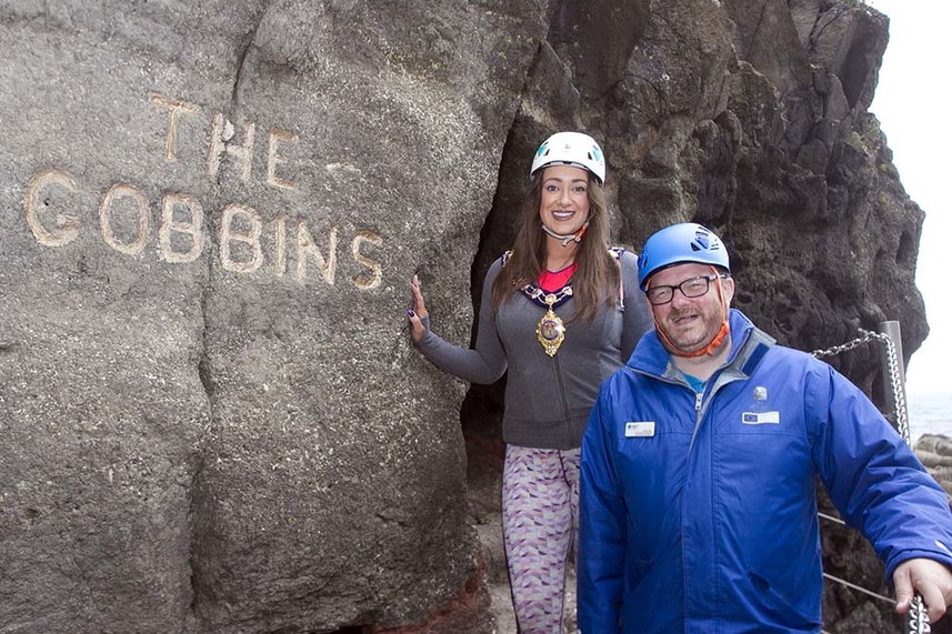 The Gobbins welcomes 20,000th visitor of the summer season to epic coastal walk image