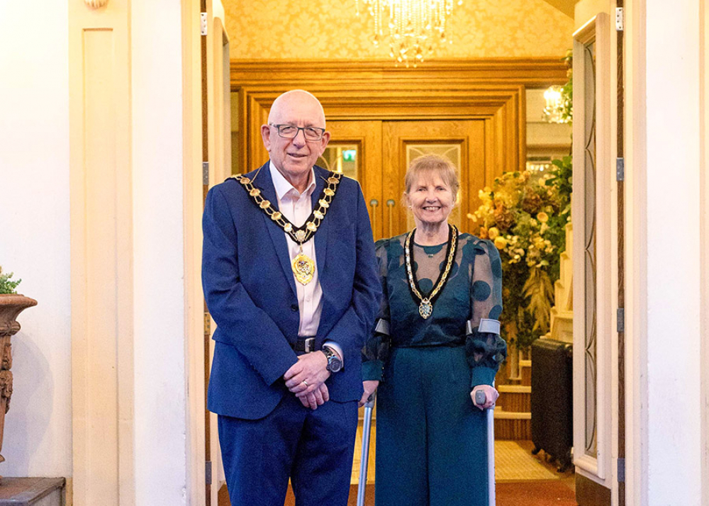Mayor and Mayoress of Mid and East Antrim, Councillor Jackson Minford and Allison Minford.