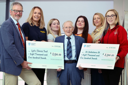 Former Mayor presents £17k to charities image