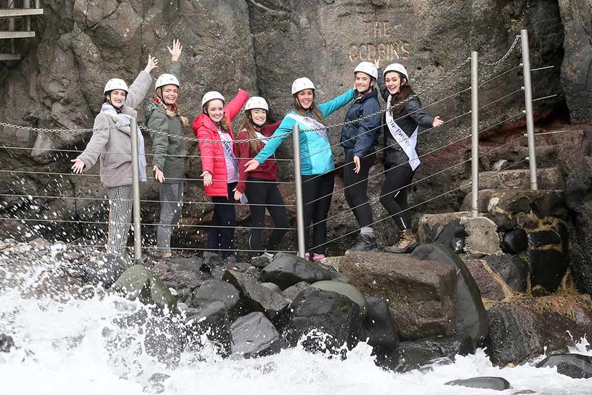 Rose of Tralee hopefuls Gobsmacked by beauty of Mid and East Antrim’s top tourism gem image
