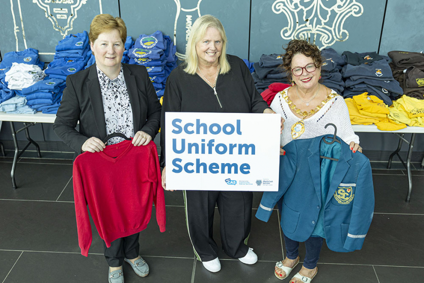 Mid and East Antrim school uniform scheme – collection points image