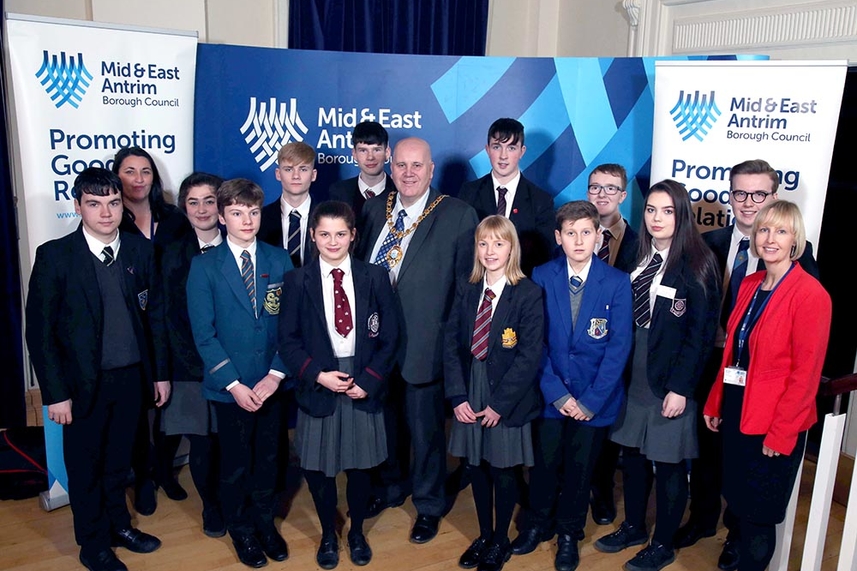 Pupils get a taste of political life with Council image