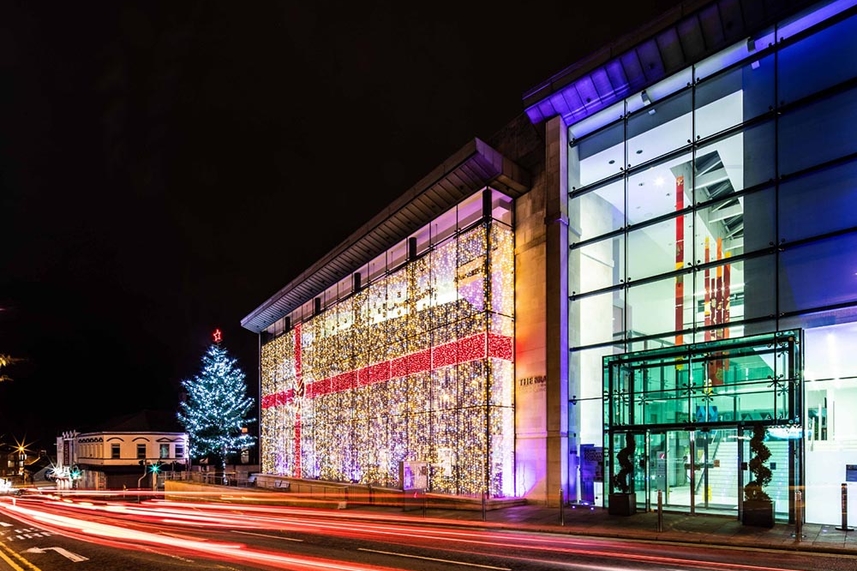 Ballymena Town Hall in the spotlight this Christmas image