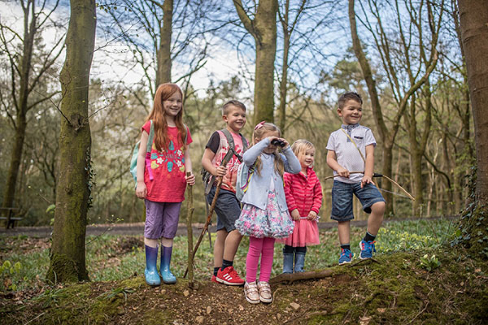 Children playing in Portglenone Forest