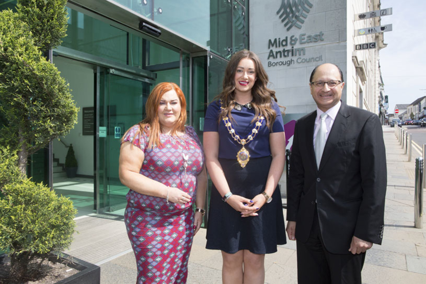 Economy a hot topic at Ministerial visit to Mid and East Antrim Borough Council image