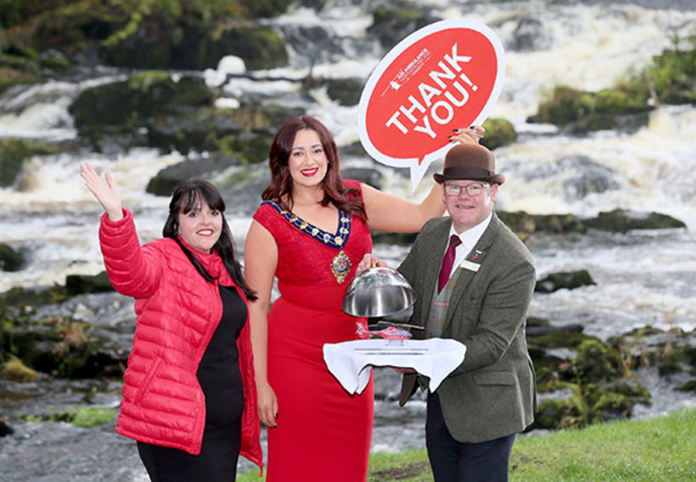 Mayor gets glammed up to raise funds for Air Ambulance