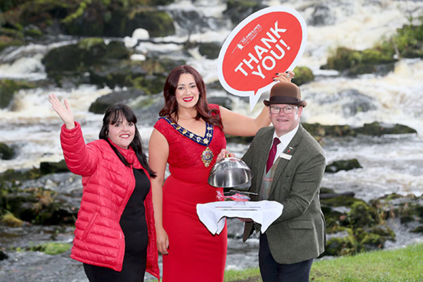 Mayor gets glammed up to raise funds for Air Ambulance image
