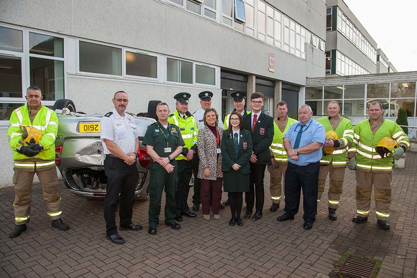 Teenagers hear hard-hitting Road Safety message image