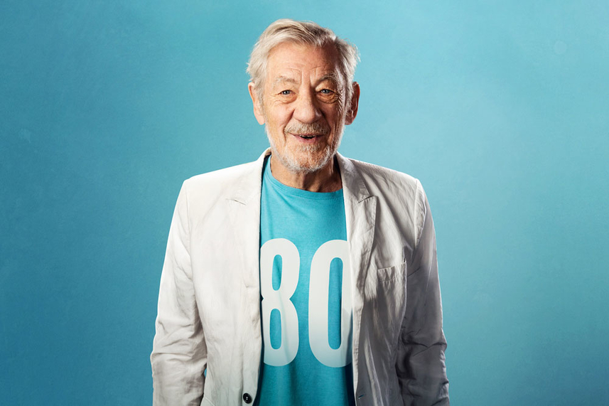 Ian McKellen on stage in Ballymena image