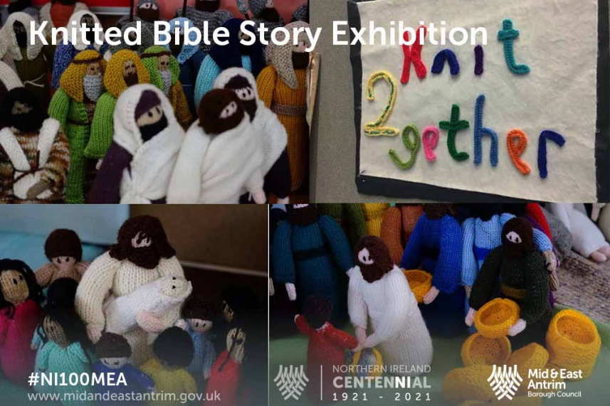 Knitted Bible Story Exhibition image