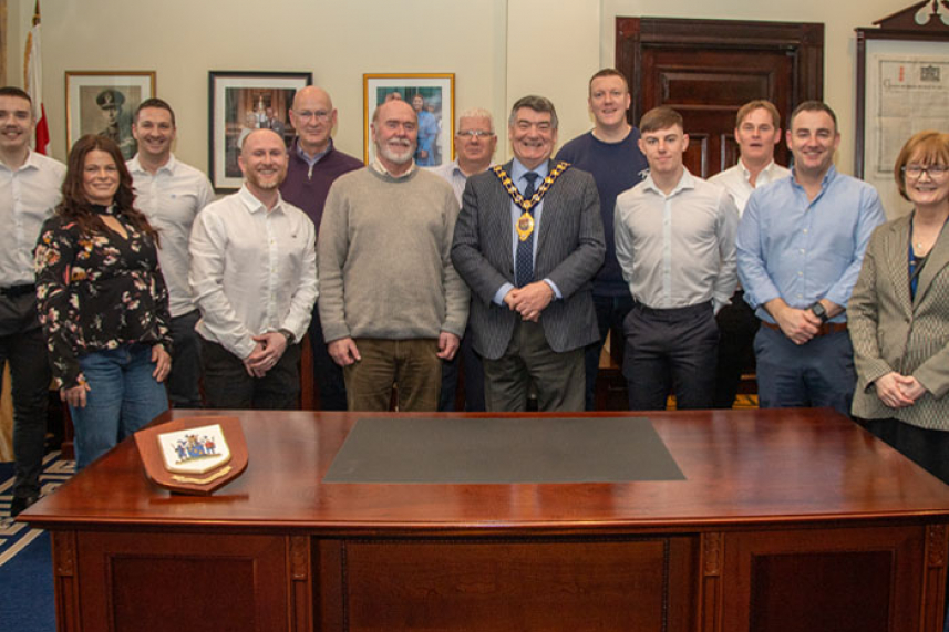 Mayor meets inspirational leisure centre staff who saved customer Paul McClinton’s life image