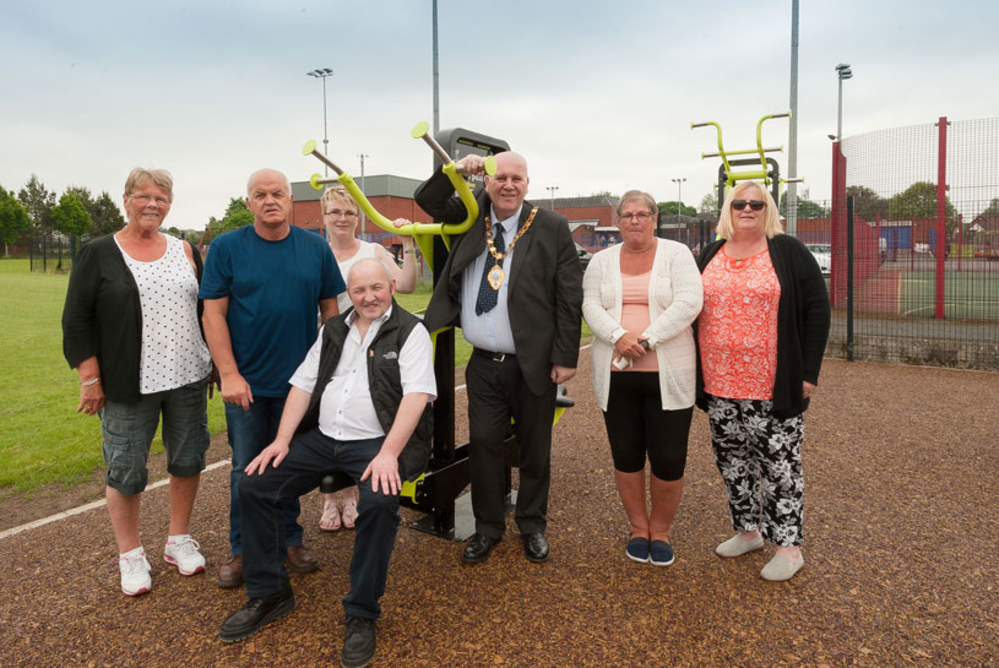 Residents flex their muscles as new outdoor gym opens in Ballykeel
